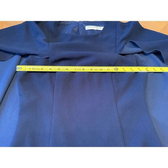 Trina Turk Navy Blue Cape Dress - Picture 9 of 14